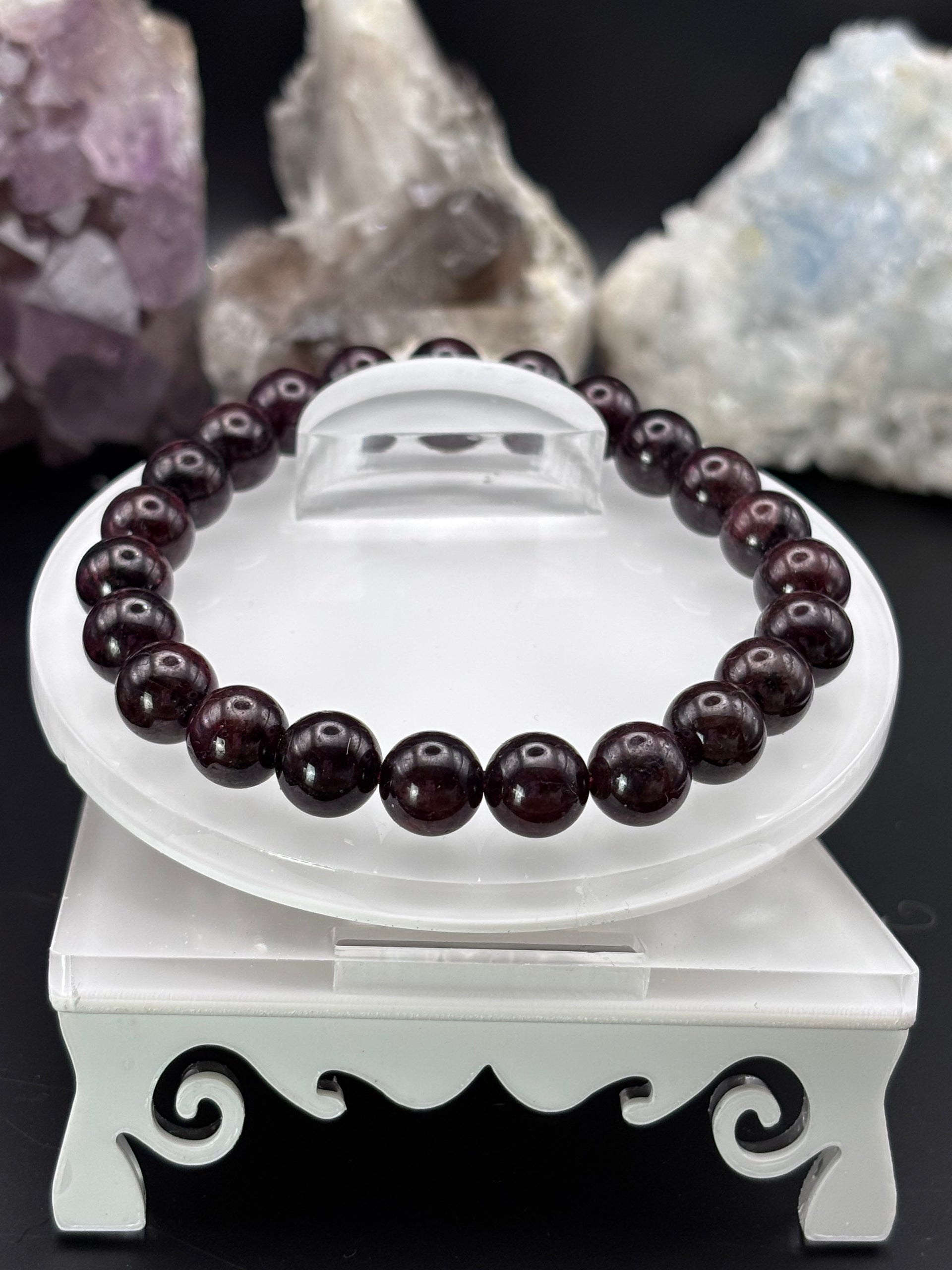 Garnet Crystal Bracelet